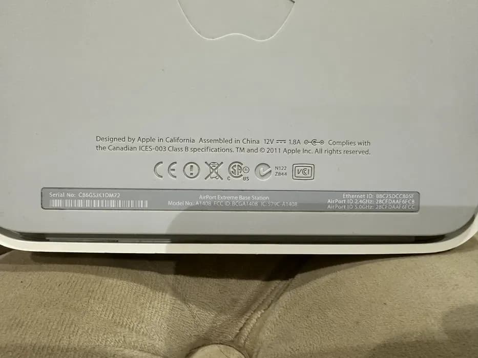 Apple AirPort Extreme Base Station 2-х диапазонный WiFi роутер 3 Apple AirPort Extreme Base Station 2-х диапазонный WiFi роутер image 3