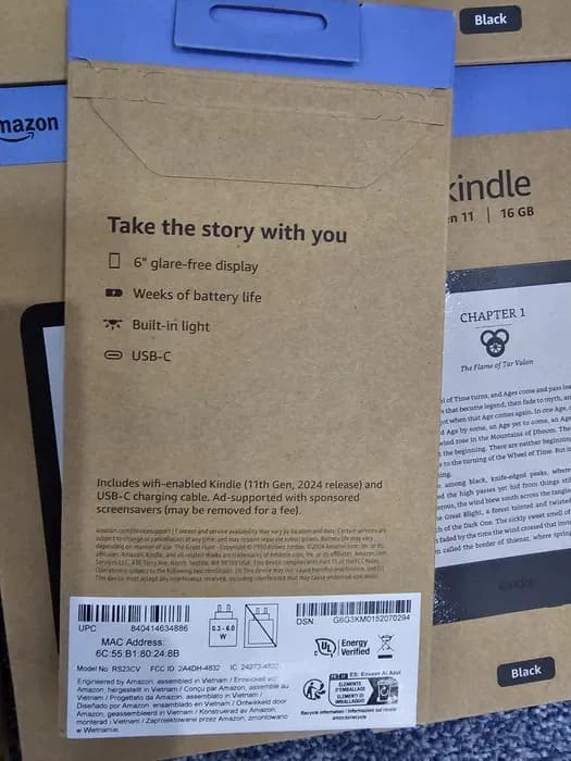 Электронная книга (читалка) Kindle 11gen 2024, 16Gb, 6" 0 Электронная книга (читалка) Kindle 11gen 2024, 16Gb, 6" image 0