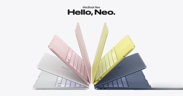 Новый MacBook Neo 13-inch New 2026 blur bg