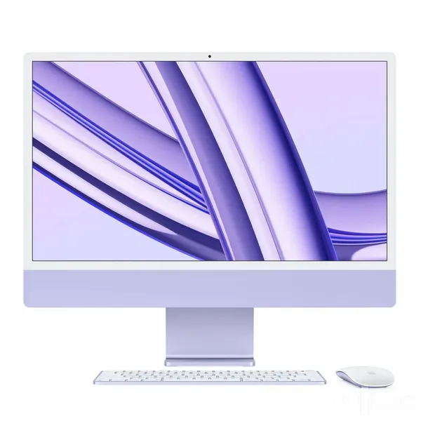 Apple iMac 24" M1 (Фиолетовый) 8/256 ГБ blur bg