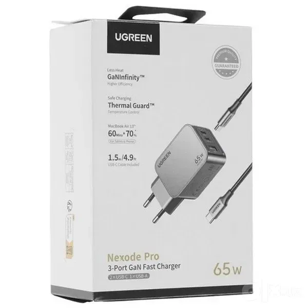 UGREEN 65W model: X553 65— Компактная GaN зарядка image 0
