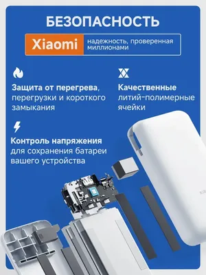 Внешние аккумуляторы XIAOMI POWER BANK 10000 image 1 blur bg