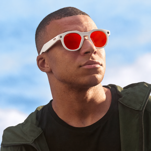 Oakley Meta Warm Grey / Prizm Ruby image 2 blur bg