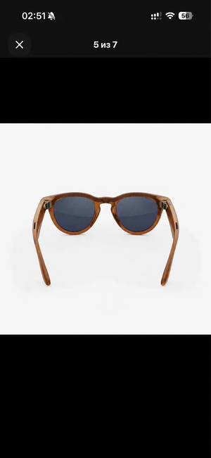 Ray-Ban Meta Headliner — Shiny Caramel, Clear to Sapphire image 4 blur bg