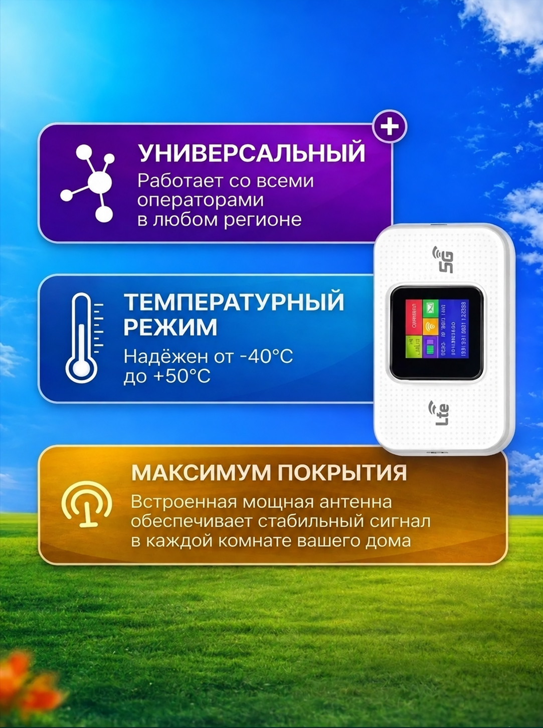 Карманный Wi-Fi роутер WF-P50 image 3