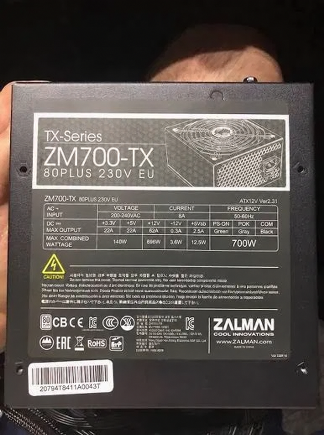 Блок питания Zalman 700 Вт image 1